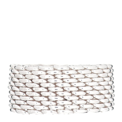 Tiffany Sterling Silver Somerset Mesh Ring 51 5.75 3 of 4