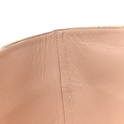 Gucci Calfskin Python Print Knee High Boots 39 Beige Avana 9 of 9