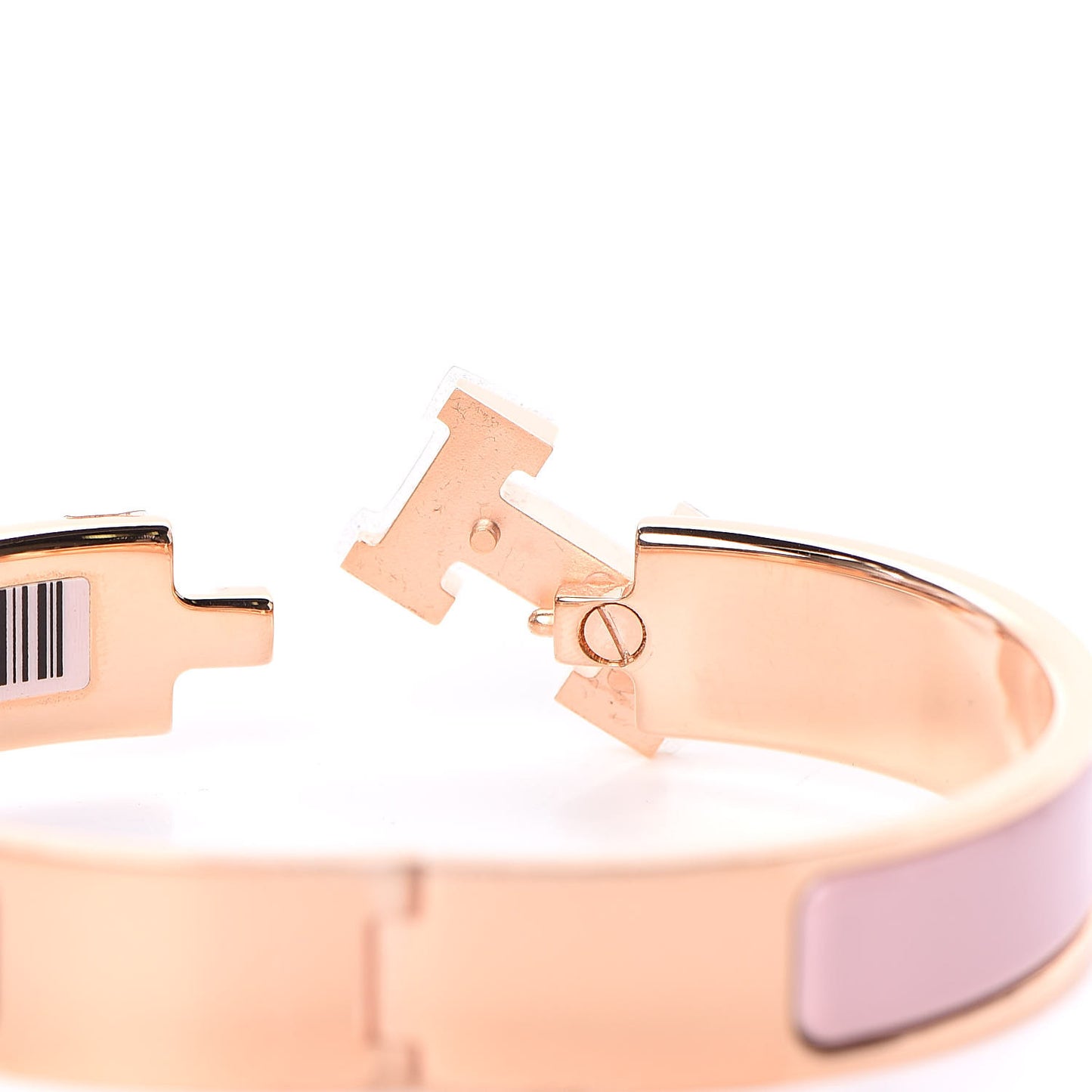 Enamel Narrow Clic Clac H Bracelet PM Rose Cassata
