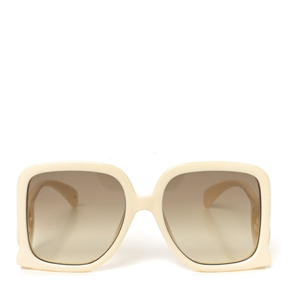 Gucci Acetate Rectangle Frame Sunglasses GG1326S White 2 of 7