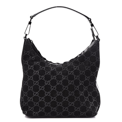 Gucci Suede Guccissima Small Hobo Black 1 of 12