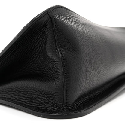 Gucci Pebbled Calfskin Medium Bamboo Daily Flap Shoulder Bag Black 8 of 15