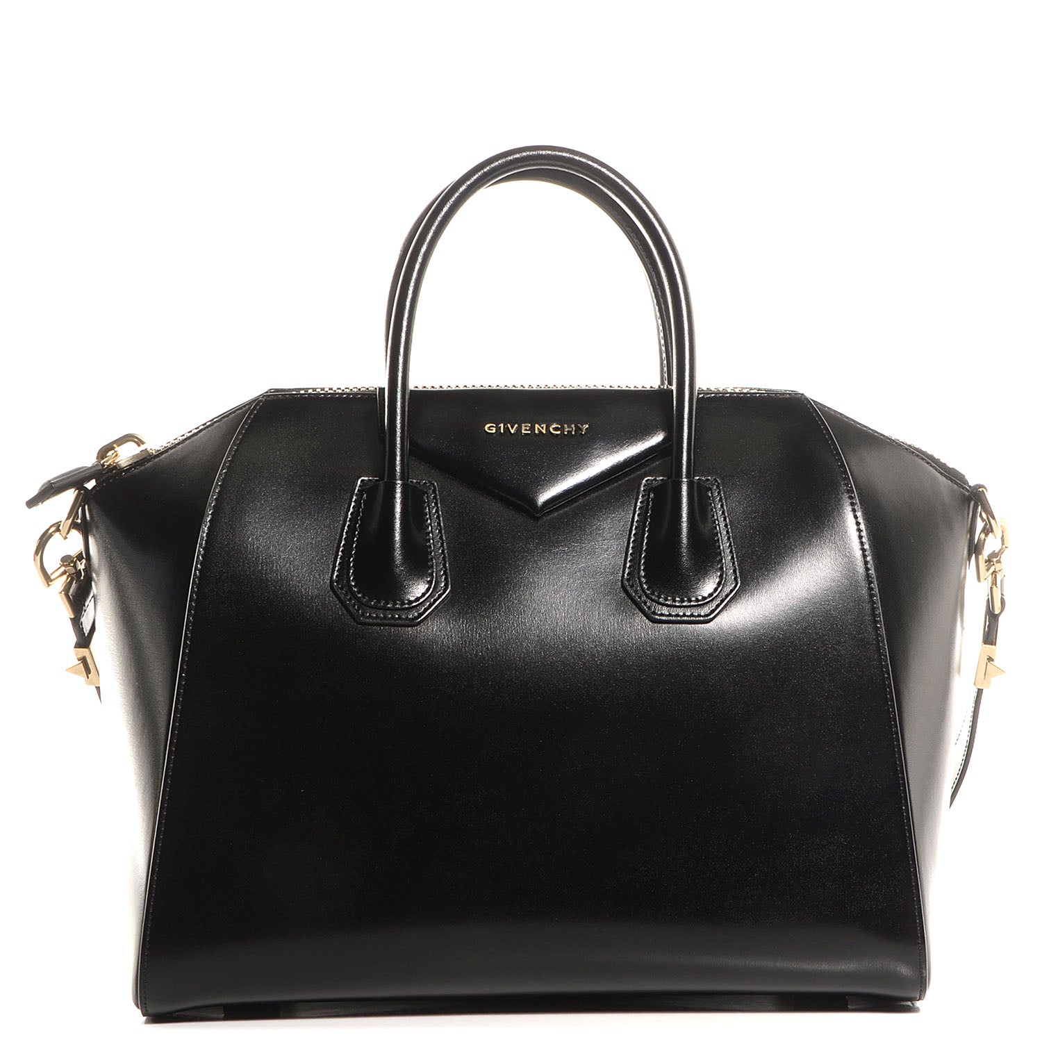 Givenchy Shiny Lord Calfskin Medium Antigona Black 1 of 9