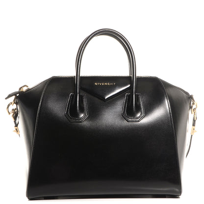 Givenchy Shiny Lord Calfskin Medium Antigona Black 1 of 9