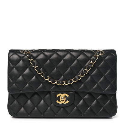 Chanel Lambskin Quilted Medium Double Flap Black 1 of 14
