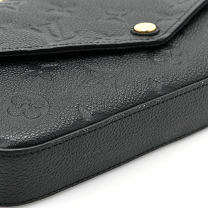 Louis Vuitton Empreinte Pochette Felicie Chain Wallet Black 12 of 13