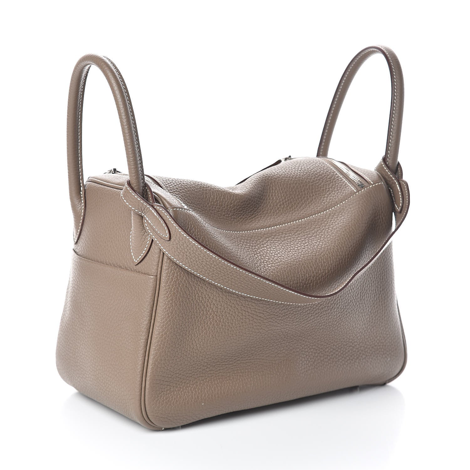 Hermes Taurillon Clemence Lindy 30 Etoupe 3 of 10