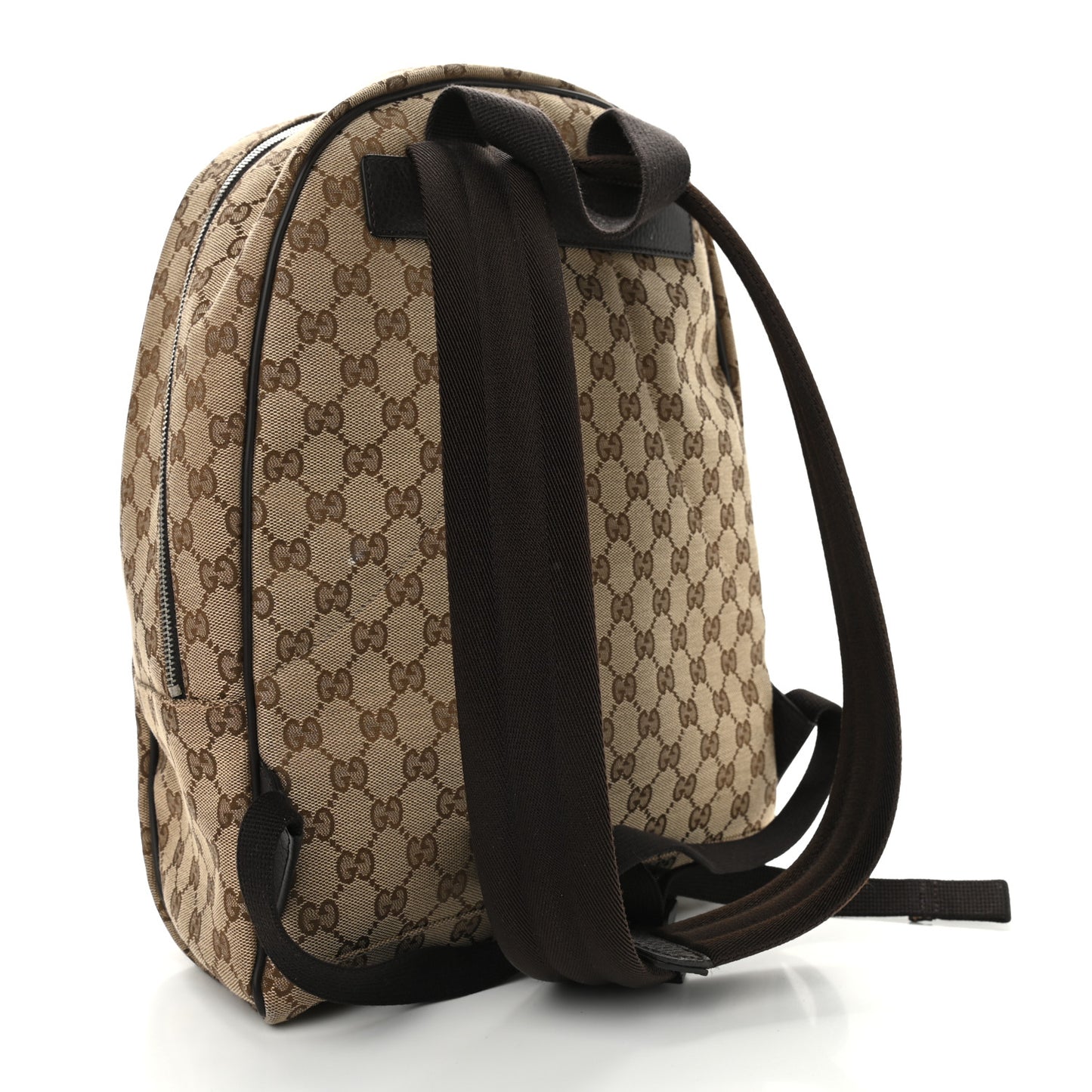 GG Monogram Travel Backpack Dark Brown