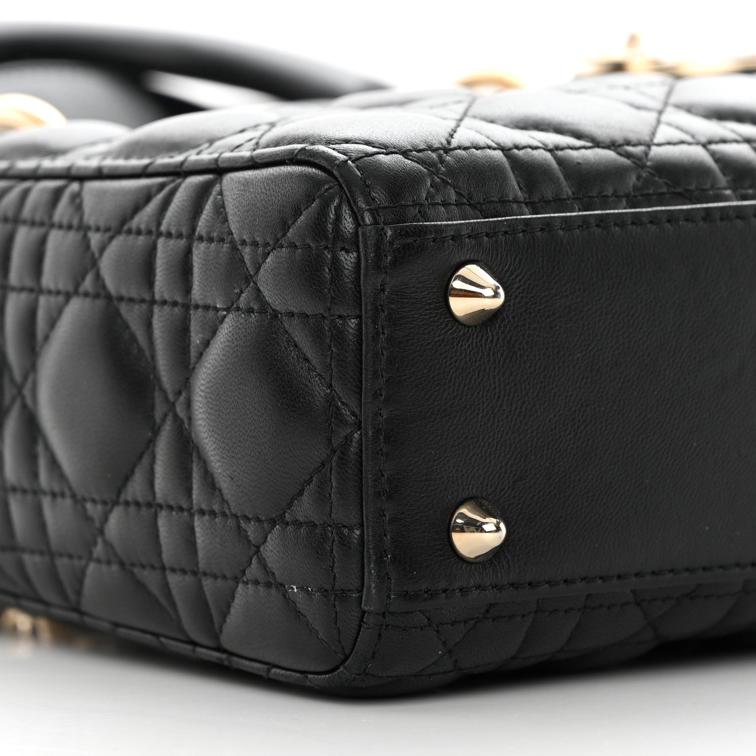 Christian Dior Lambskin Cannage Small My ABCDior Lady Dior Black 9 of 19