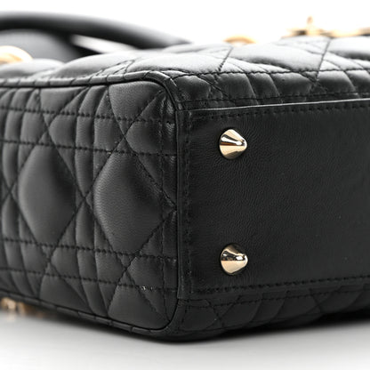 Christian Dior Lambskin Cannage Small My ABCDior Lady Dior Black 9 of 19
