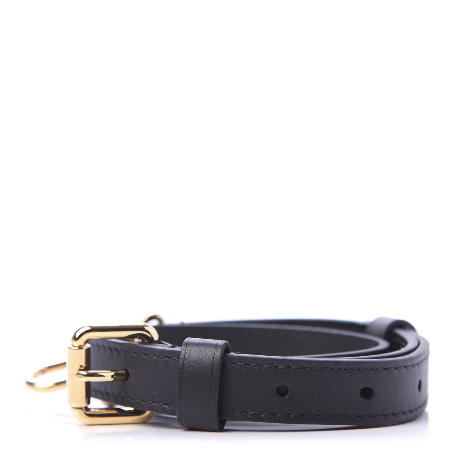 Louis Vuitton Calfskin Speedy Bandouliere Shoulder Strap Black 2 of 3