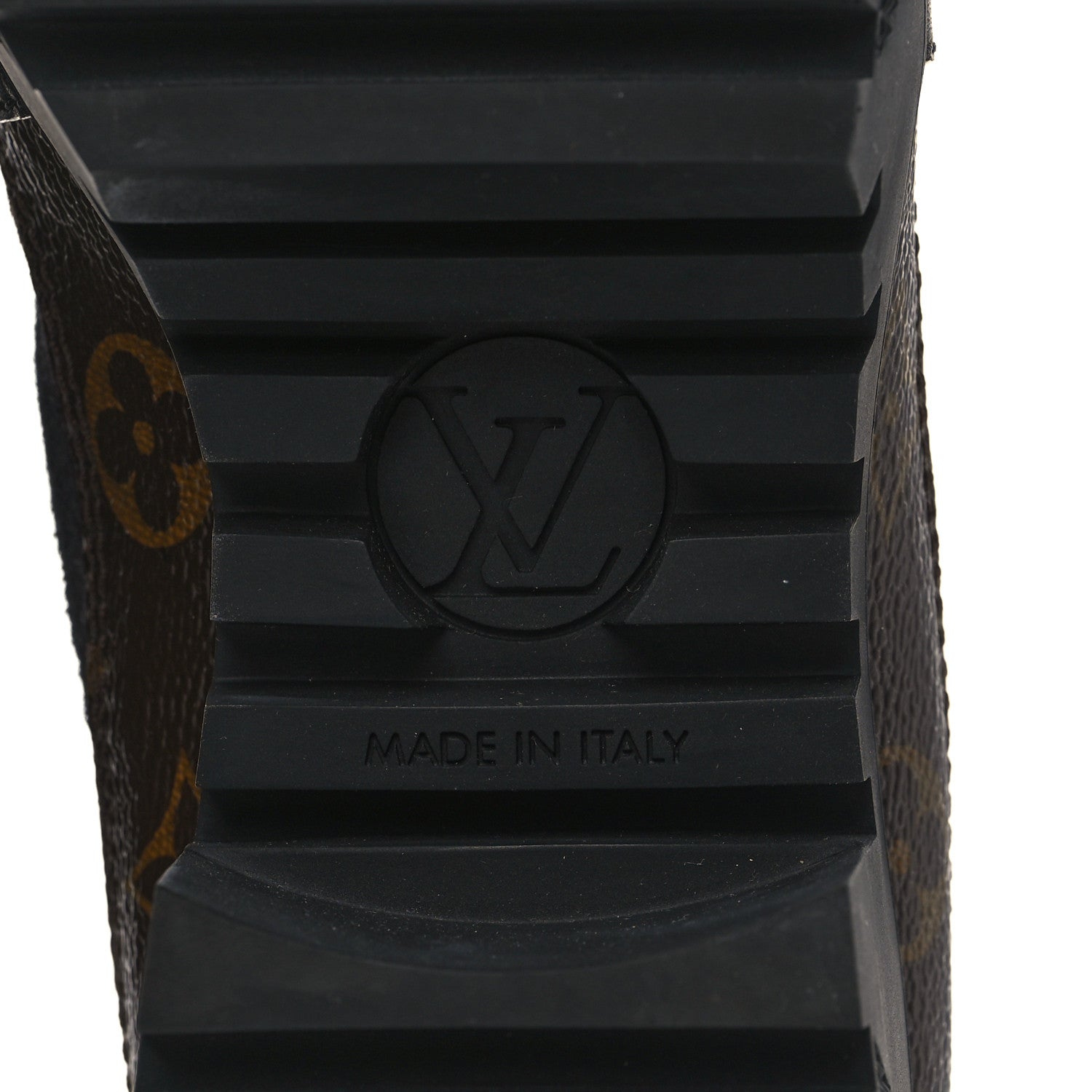 Louis Vuitton Suede Calfskin Monogram Laureate Platform Desert Boots 39 Black 6 of 9