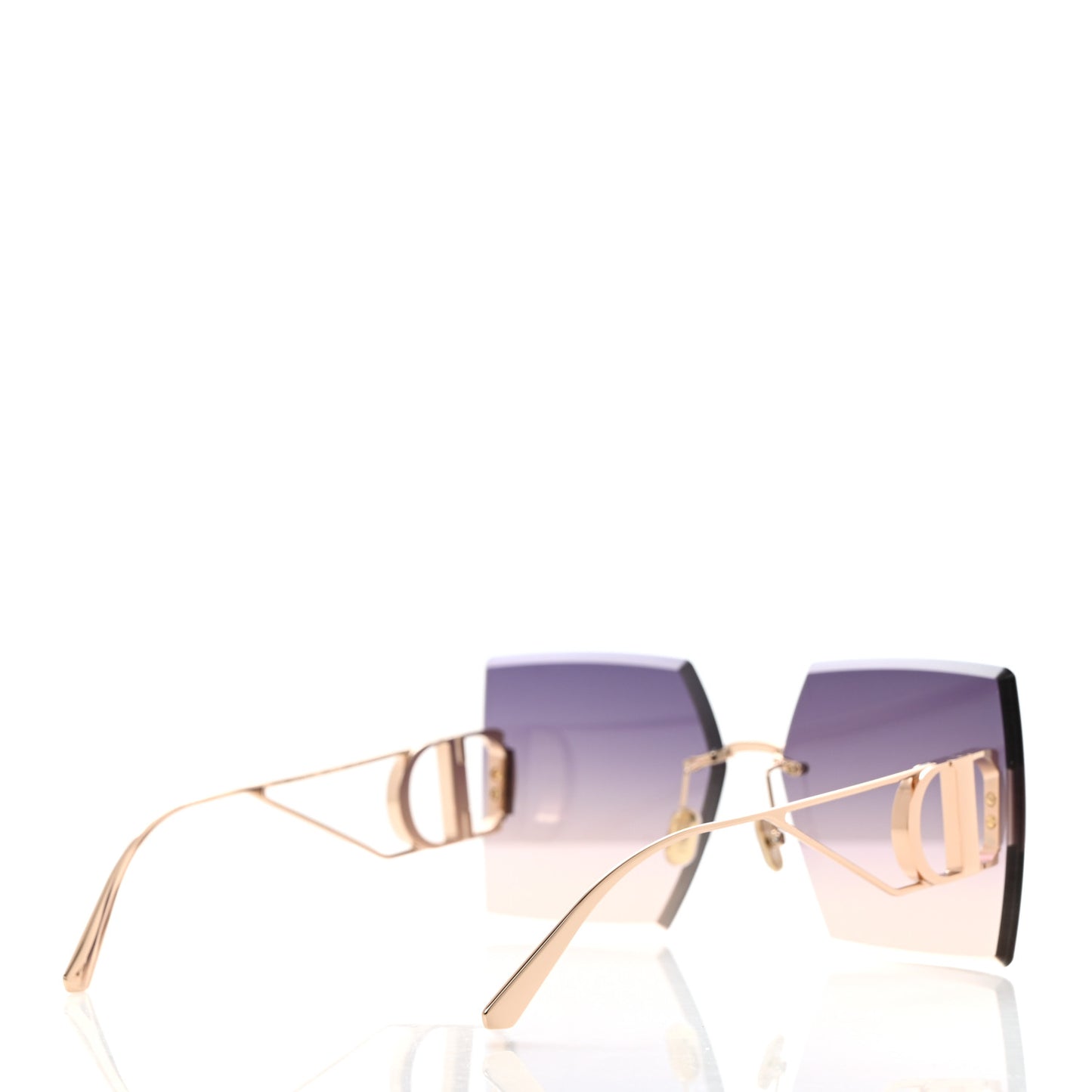 Square 30 Montaigne S7U Sunglasses Purple Pink