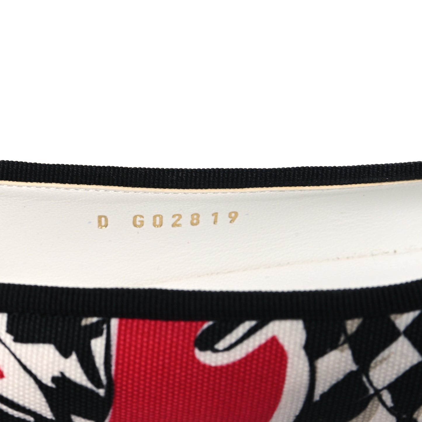 Canvas Grosgrain Cap Toe CC Ballerina Flats 39 Red Multicolor
