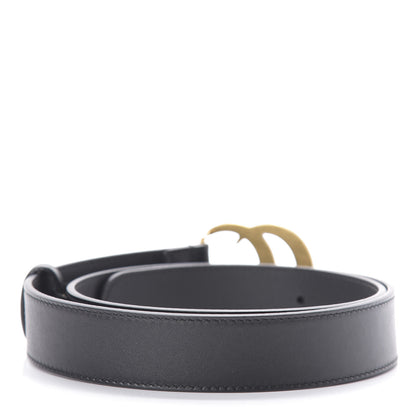 Gucci Calfskin Double G 30mm Belt 80 32 Black 2 of 5