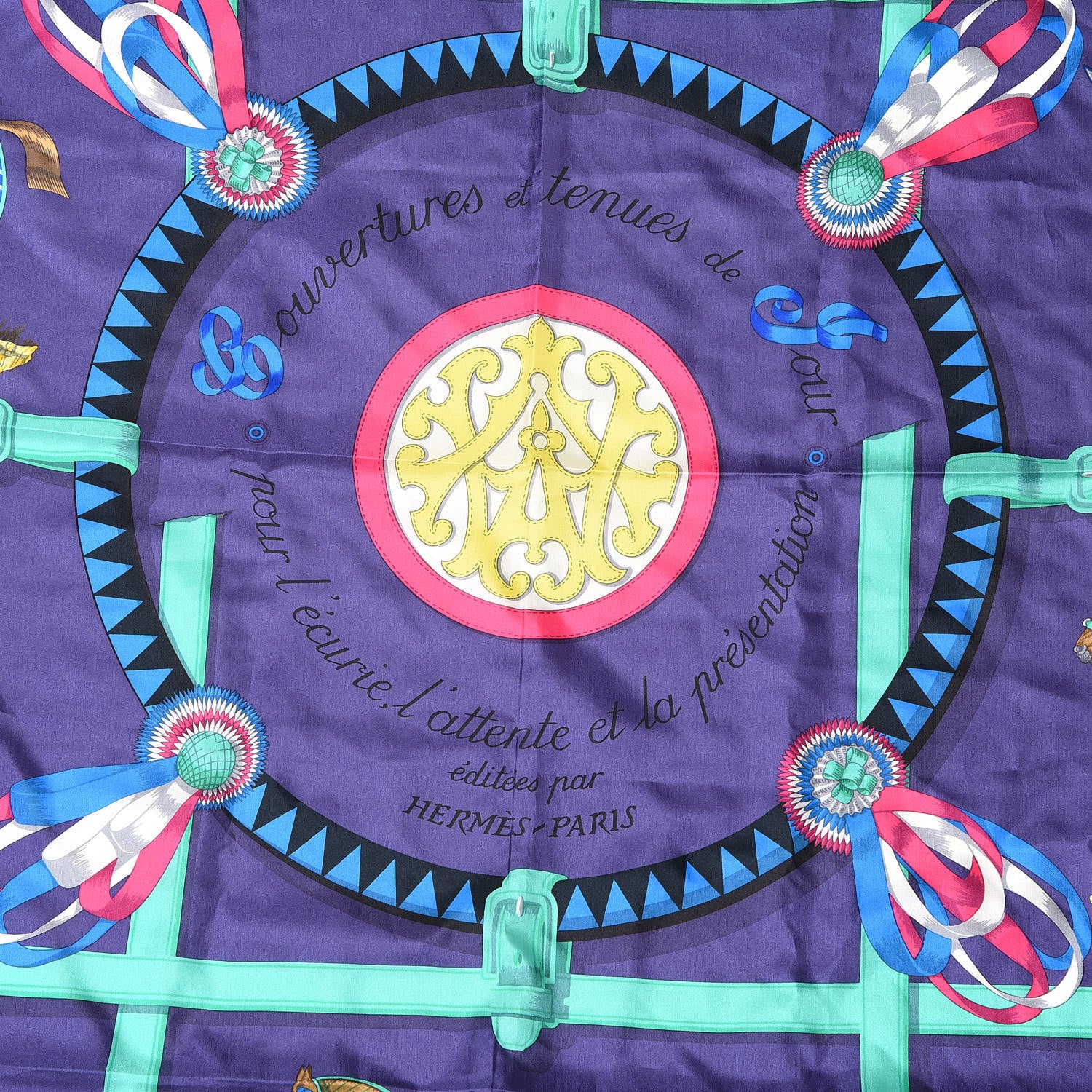 Hermes Silk Couvertures Et Tenues de Jour Scarf 140 3 of 6