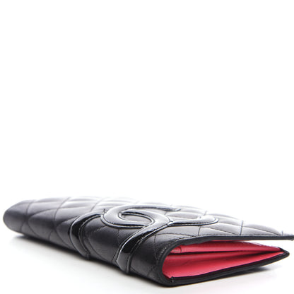 Chanel Calfskin Quilted Cambon Yen Wallet Black 3 of 11