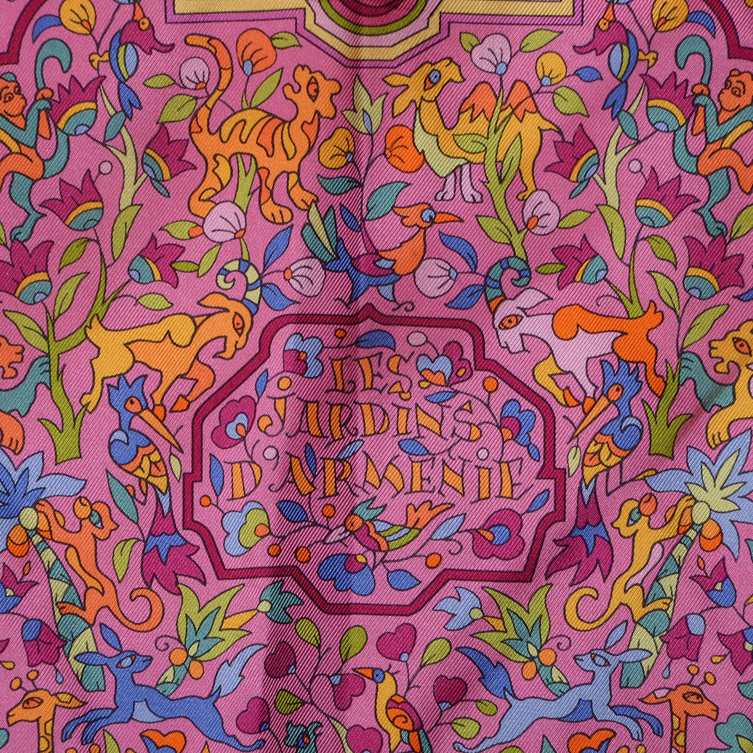 Hermes Silk Les Jardins D'Armenie Scarf 90 4 of 5