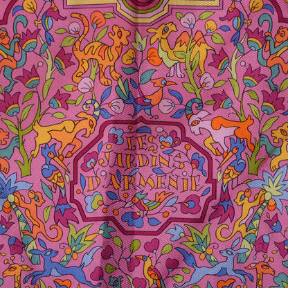 Hermes Silk Les Jardins D'Armenie Scarf 90 4 of 5
