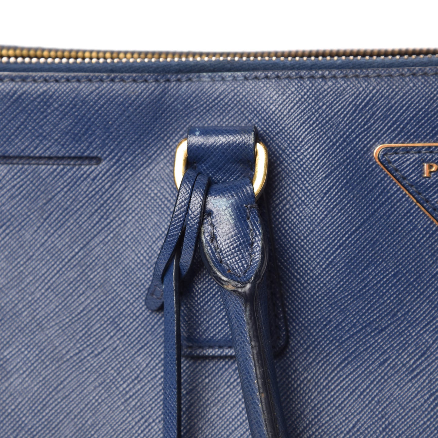 Saffiano Medium Galleria Double Zip Tote Bluette