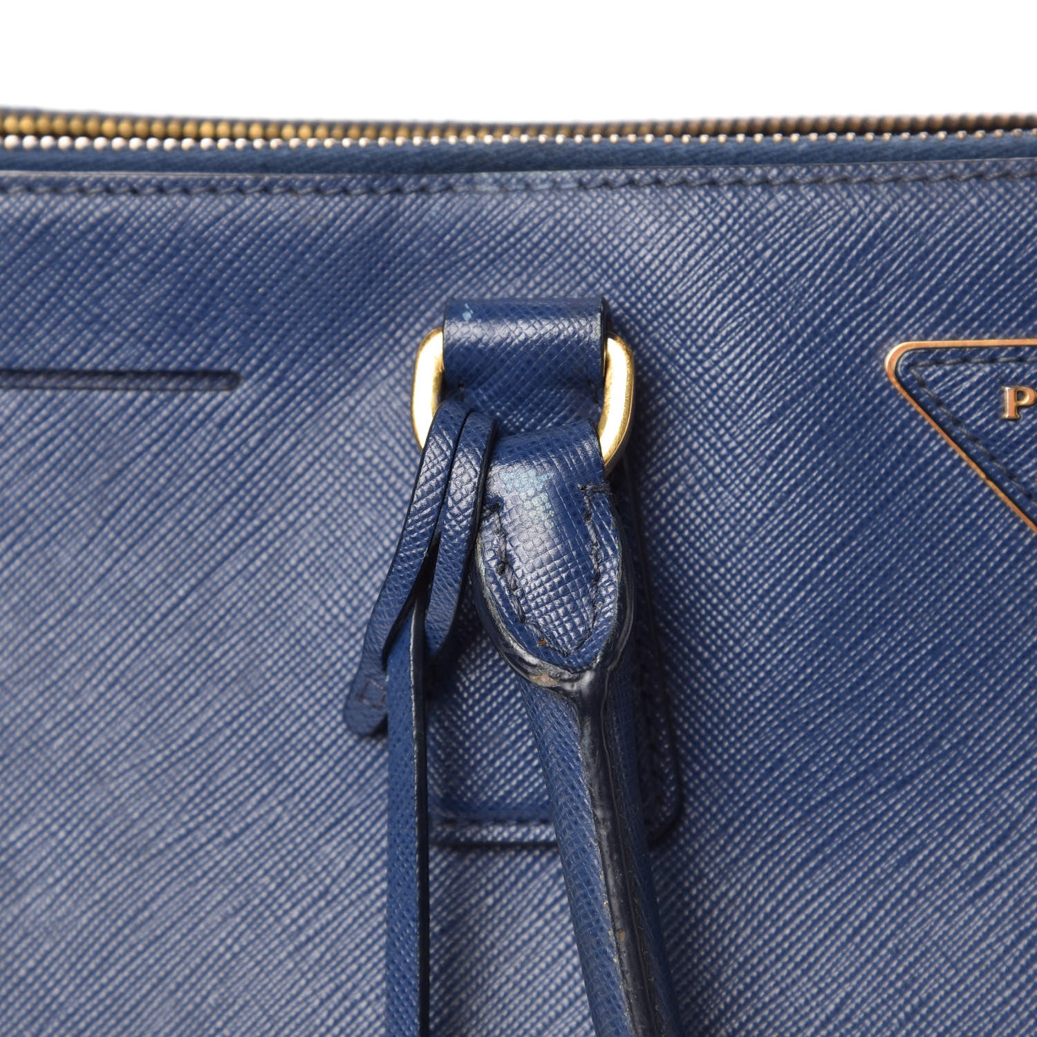 Prada Saffiano Medium Galleria Double Zip Tote Bluette 8 of 21