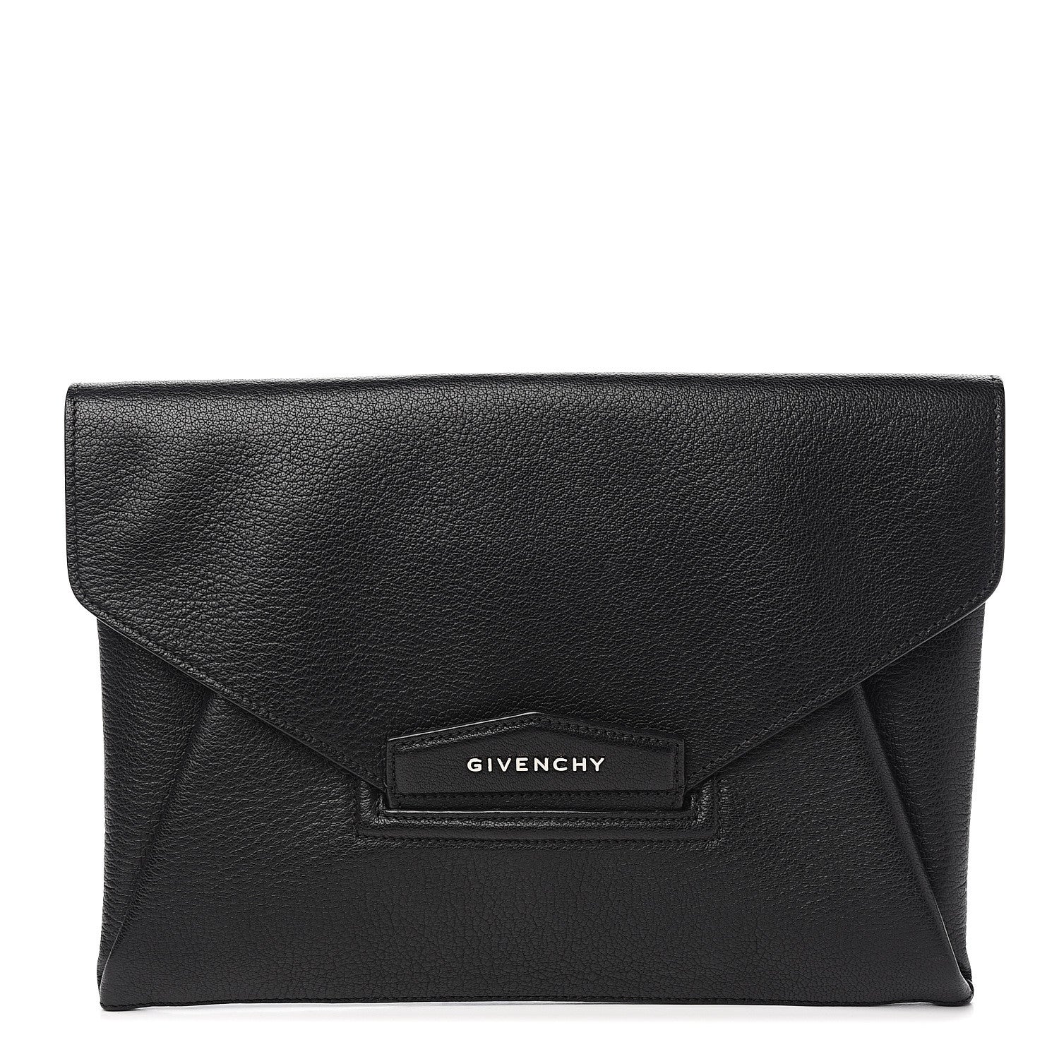 Givenchy Sugar Goatskin Medium Antigona Envelope Clutch Black 1 of 9