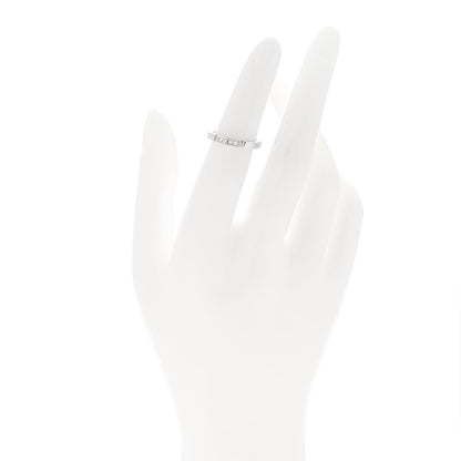 Cartier 18K White Gold Diamond Maillon Panthere Wedding Band Ring 47 4 2 of 5