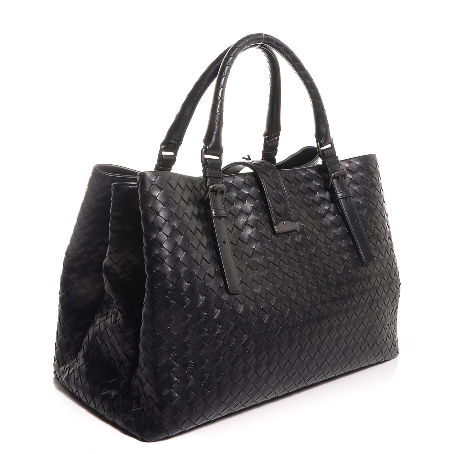Nappa Intrecciato Roma Tote Nero Black
