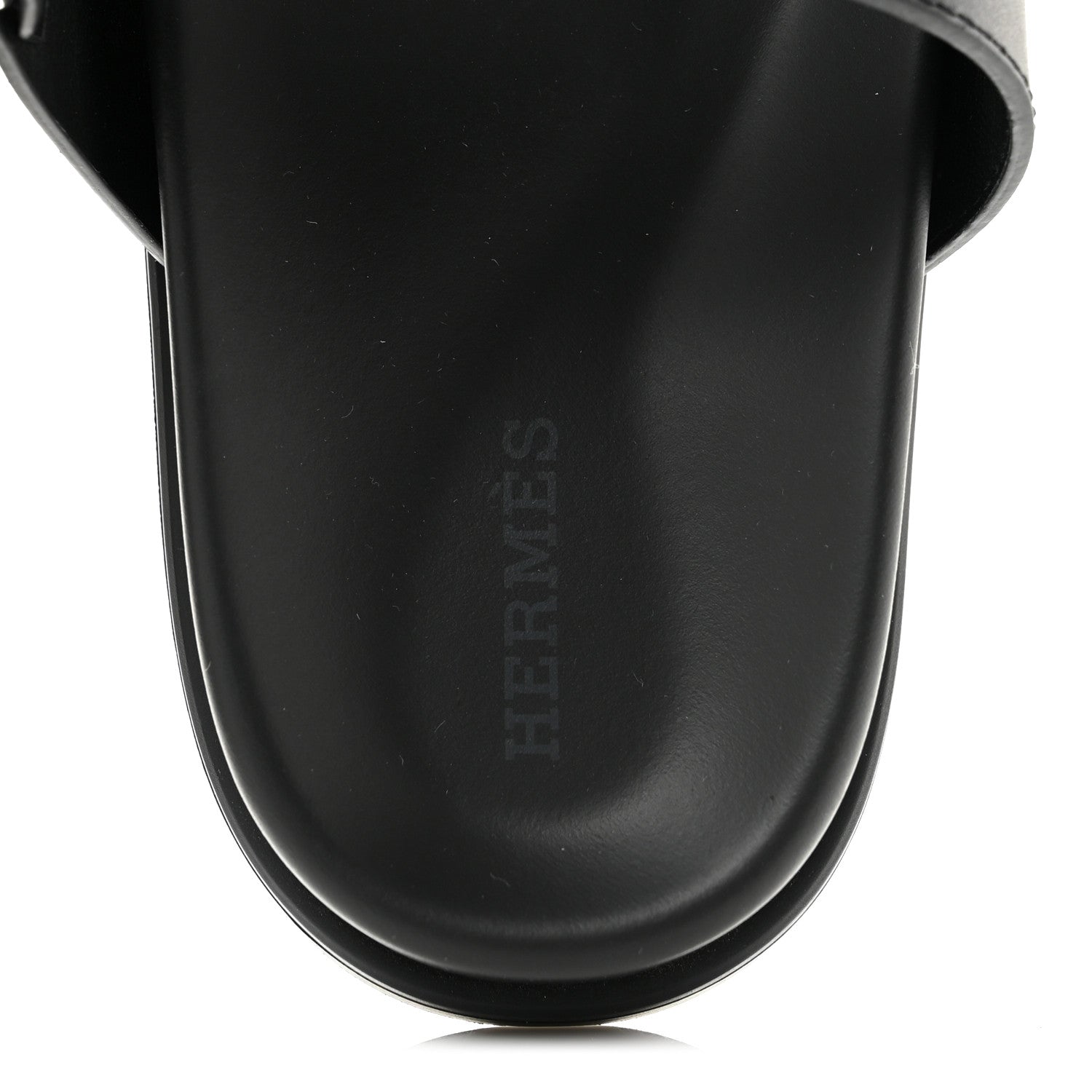 Hermes Calfskin Womens Chypre Sandals 36.5 Black 7 of 9