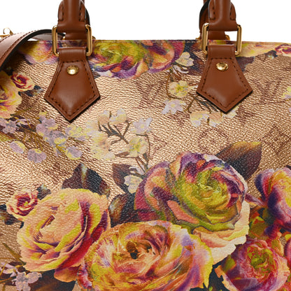 Louis Vuitton Metallic Monogram LV Garden Speedy Bandouliere 25 Gold 7 of 9