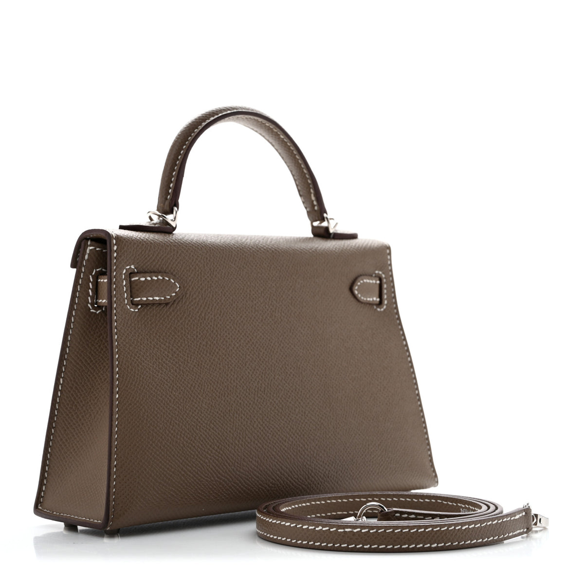 Epsom Mini Kelly Sellier 20 Etoupe