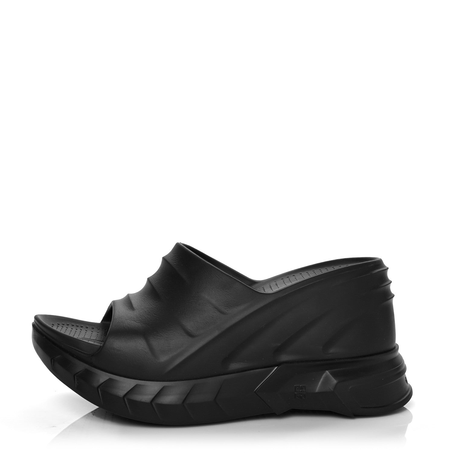 Givenchy Rubber Marshmallow Wedge Slides 40 Black 1 of 8