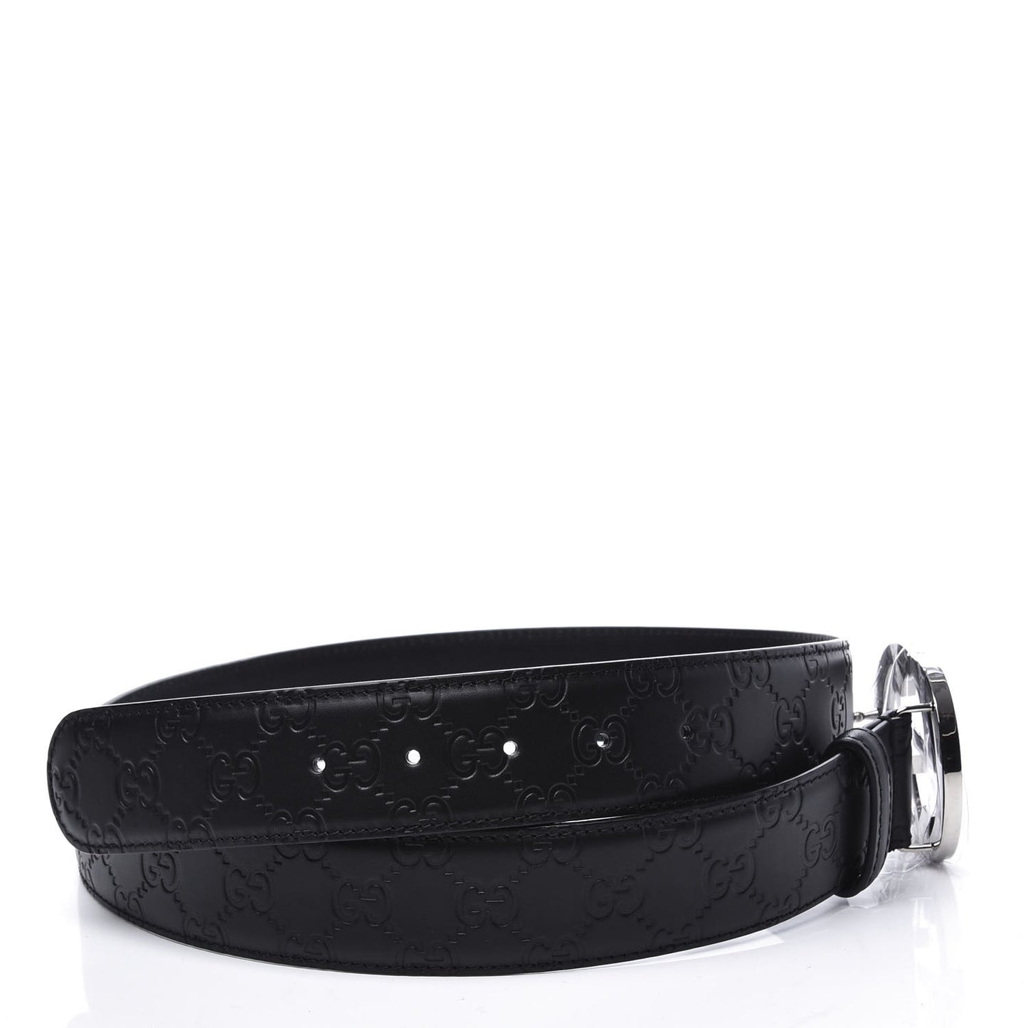 Guccissima Signature Interlocking G 40mm Belt 90 36 Black