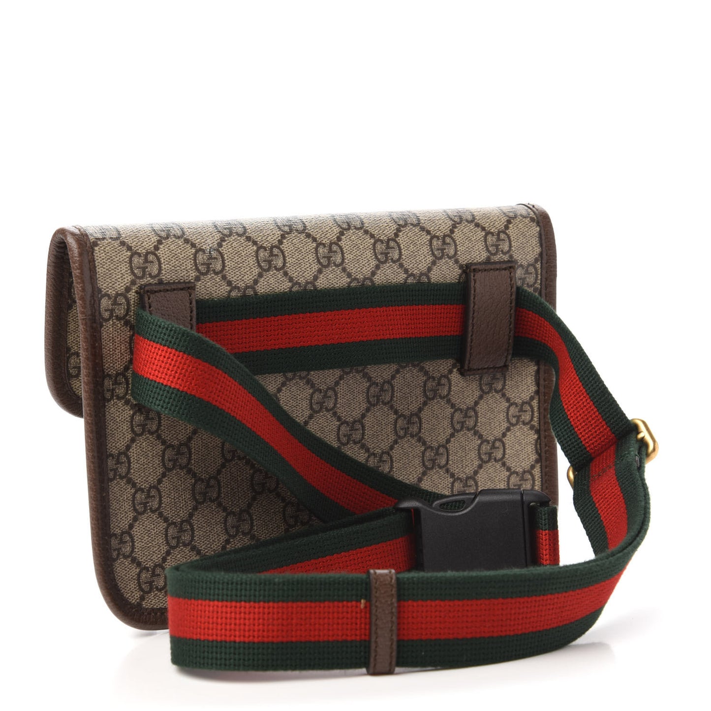 GG Supreme Monogram Neo Vintage Web Belt Bag Brown