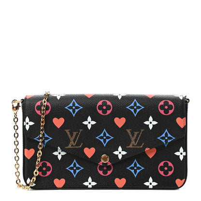Louis Vuitton Game On Felicie Chain Wallet Black 3 of 11