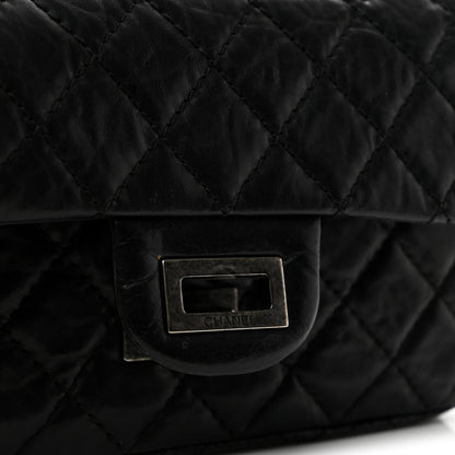 Chanel Aged Calfskin Quilted 2.55 Reissue Mini Flap Black 12 of 13