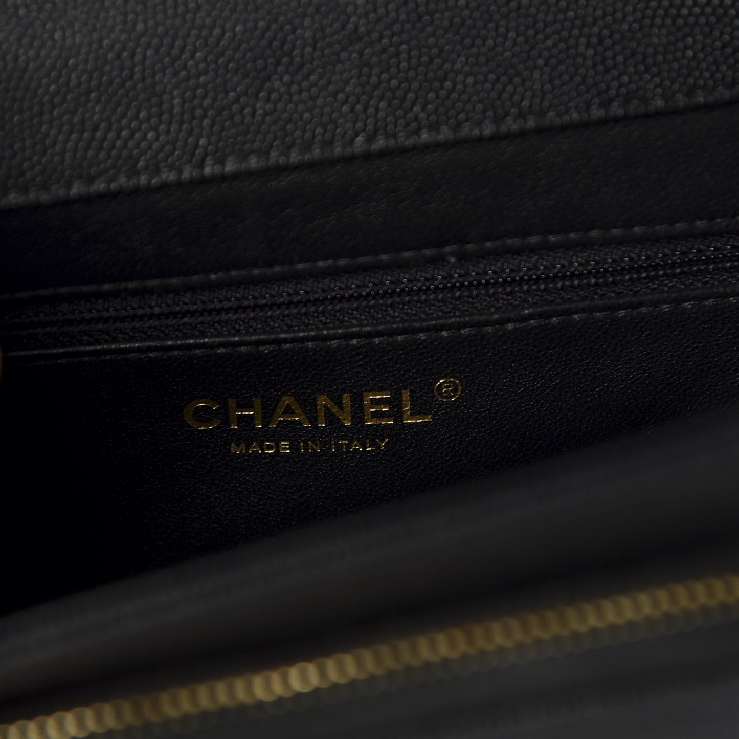 Caviar Quilted Mini Business Affinity Flap Black