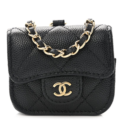 Chanel Caviar Quilted Airpods Pro Case Black 1 of 8