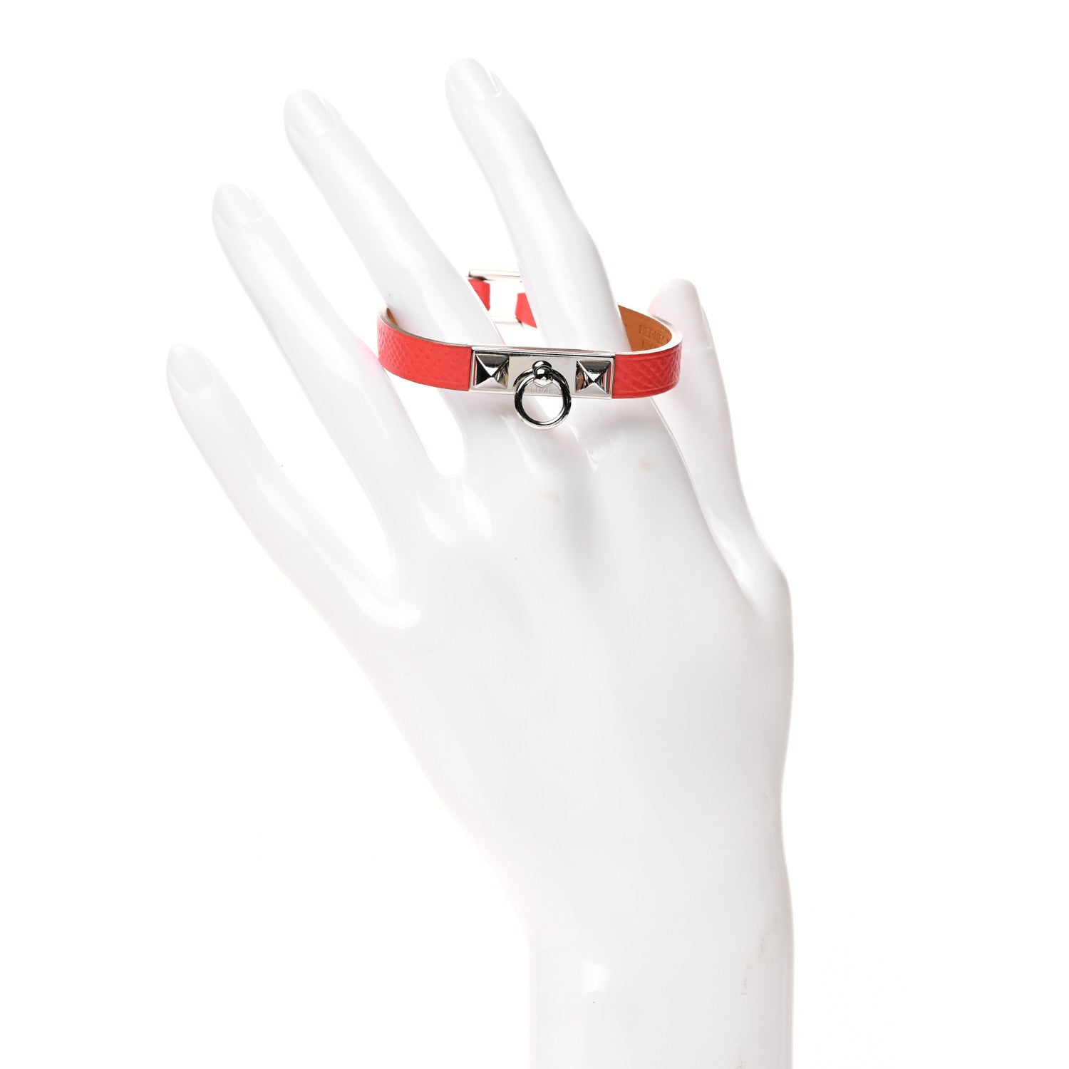 Hermes Epsom Micro Rivale Bracelet XS Rose Jaipur 2 of 6