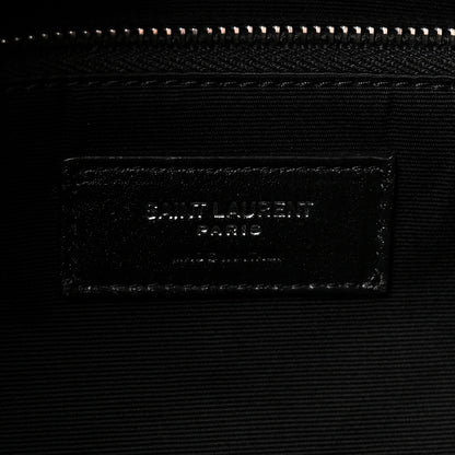Saint Laurent Lambskin Quilted Small Loulou Puffer Monogram Chain Satchel Black 6 of 9