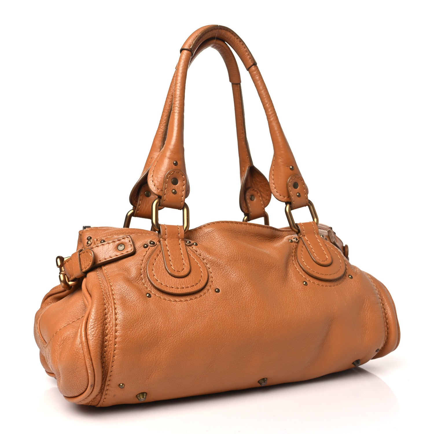 Chloe Calfskin Medium Paddington Satchel Tan 3 of 14