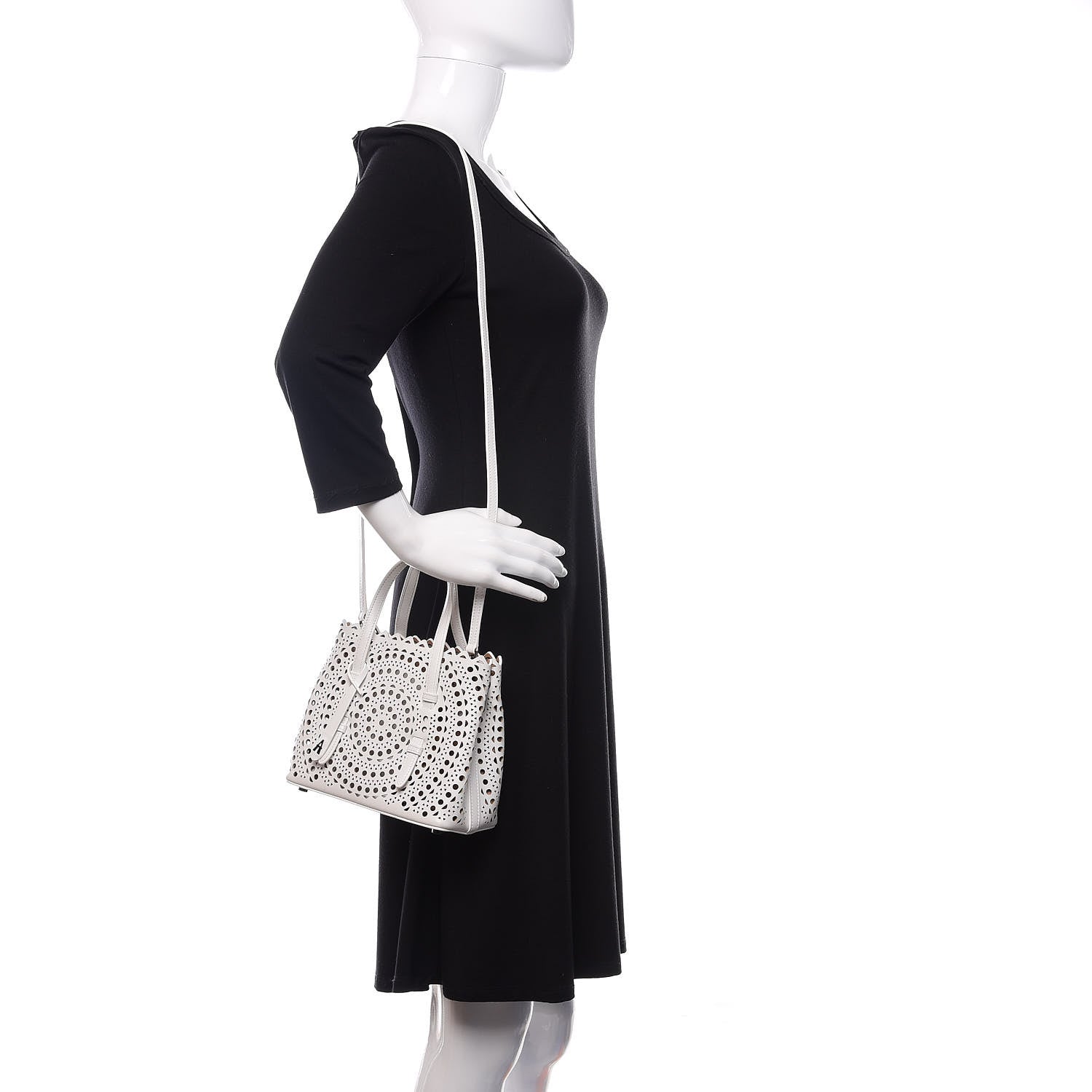 Alaia Calfskin Vienne Mina 20 Bag White 2 of 11