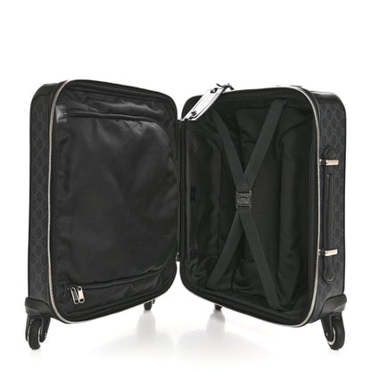 Gucci GG Supreme Monogram Calfskin Carry On Trolley Black 4 of 11