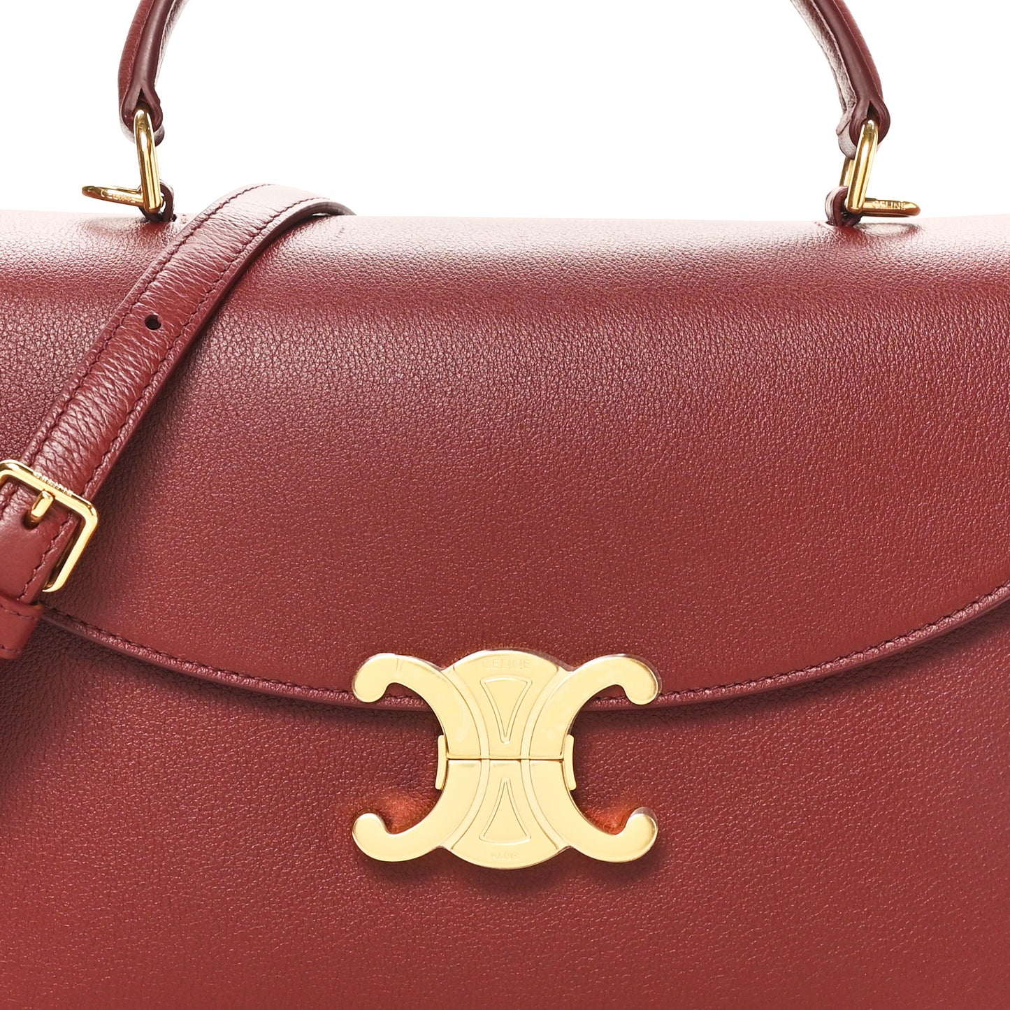 Supple Grained Calfskin Medium Nino Light Burgundy