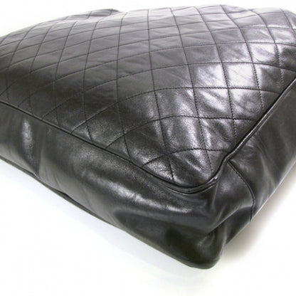 Chanel Lambskin Quilted Weekender Bag Black 5 of 13