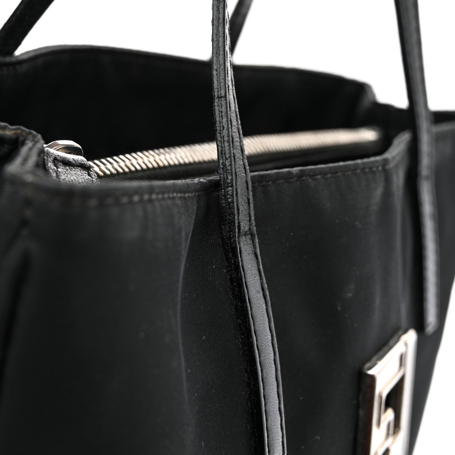 Fendi Nylon Small Tote Black 14 of 15