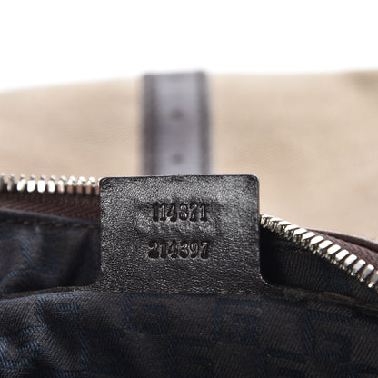 Gucci Canvas Web GG Reins Hobo Brown 7 of 7