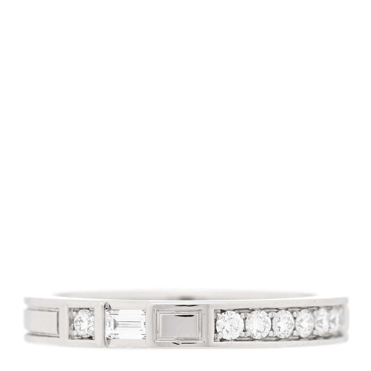 Platinum Diamond Traffic Wedding Band Ring 51 5.75