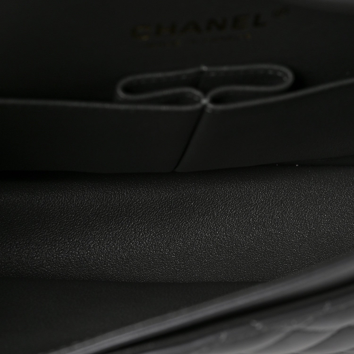 Chanel Lambskin Quilted Medium Double Flap Dark Grey 5 of 9