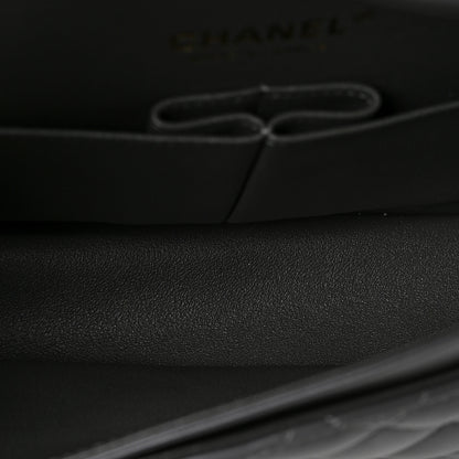 Chanel Lambskin Quilted Medium Double Flap Dark Grey 5 of 9